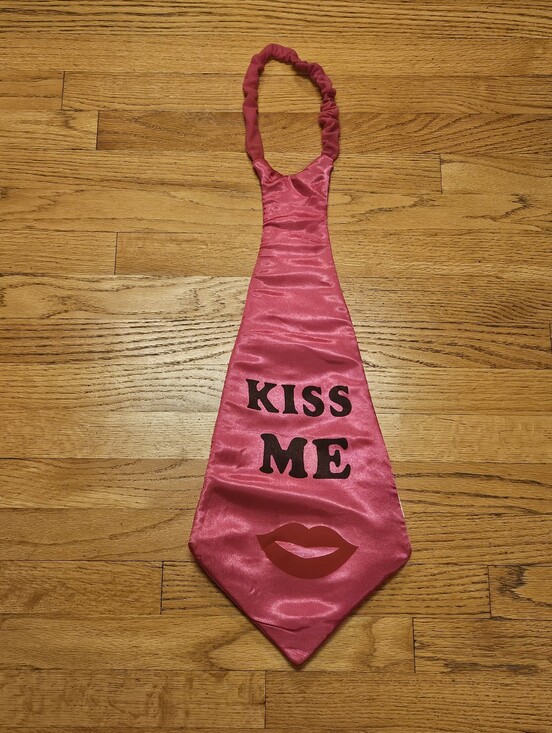 Other - Oversized Kiss Me Pink Tie for Costume
